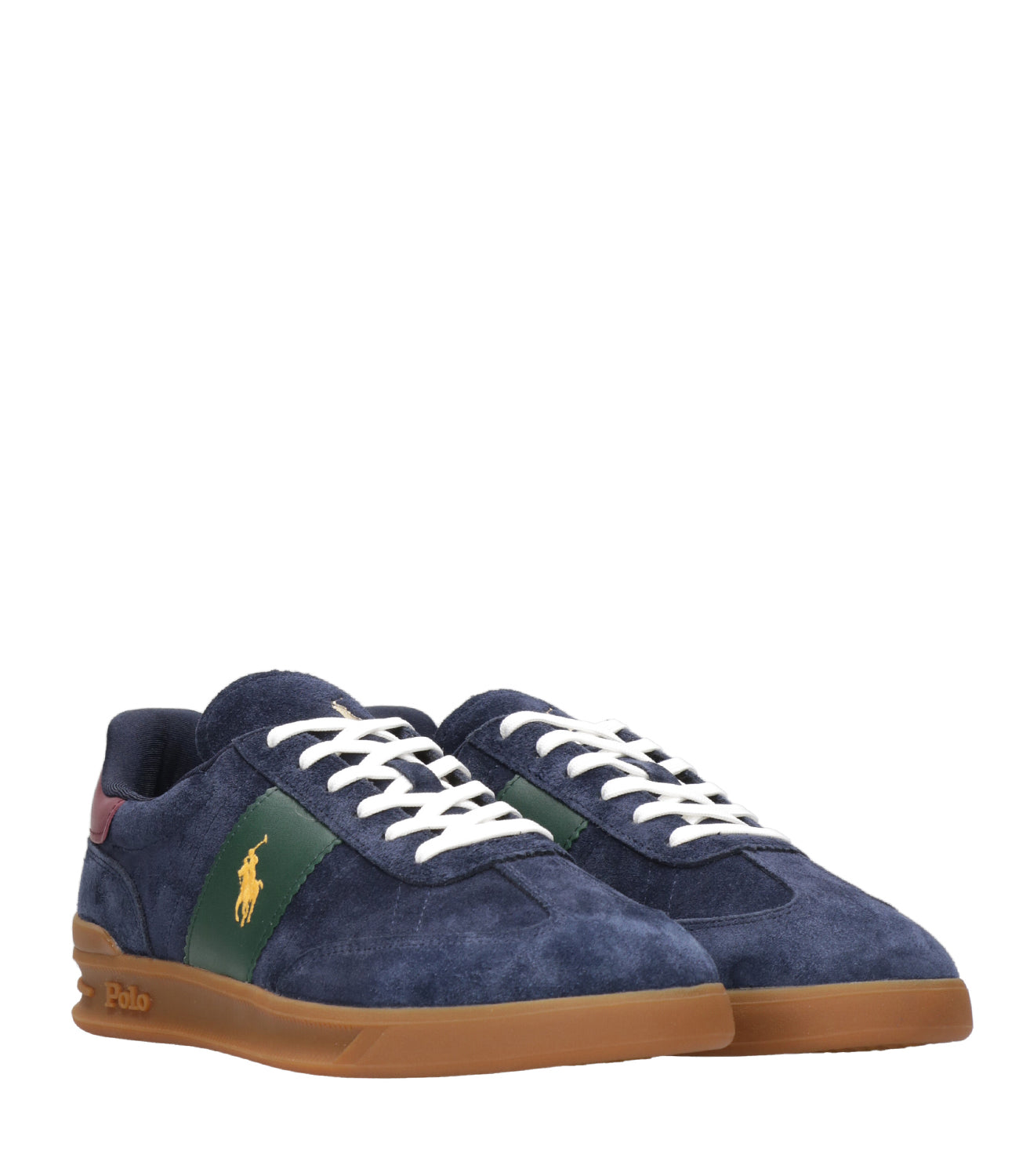 Polo Ralph Lauren | Sneakers Low Top Lace Blu Vino e Verde