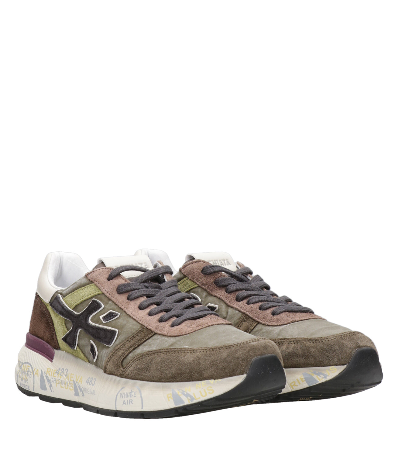 Premiata | Sneakers Mick Verde Militare e Marrone