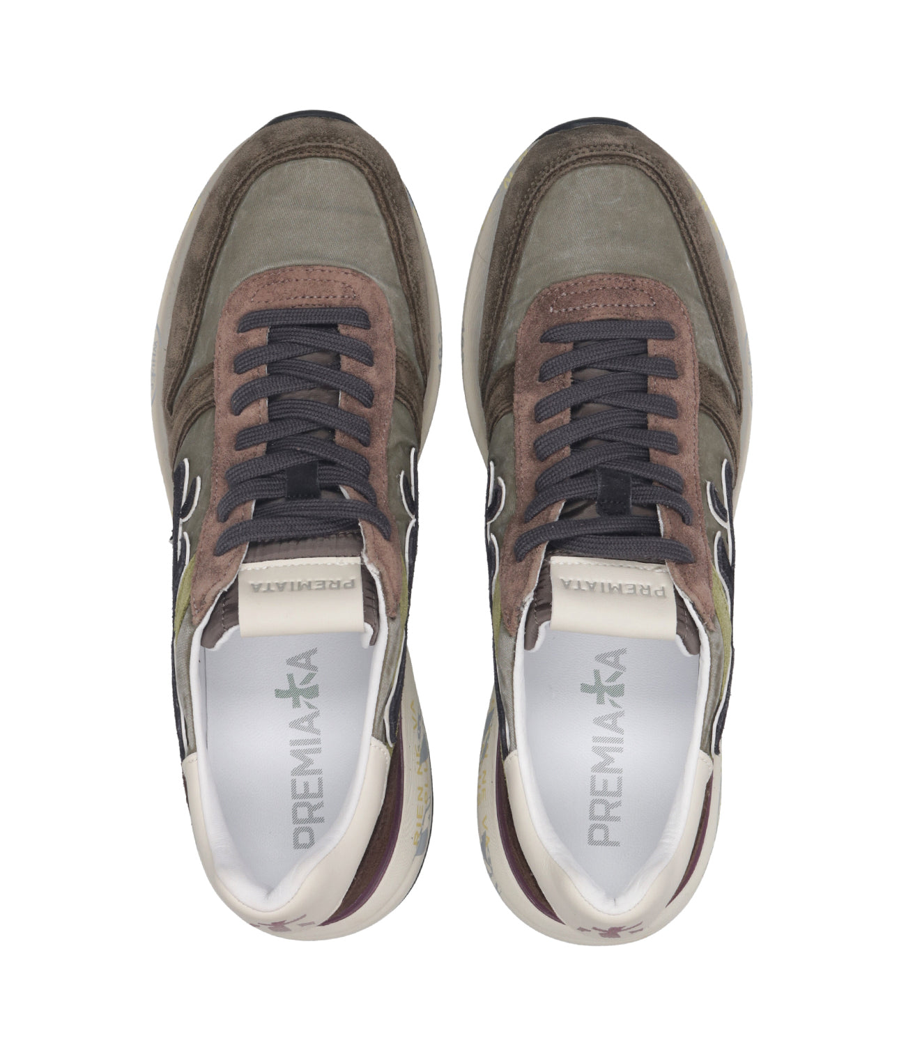 Premiata | Sneakers Mick Verde Militare e Marrone