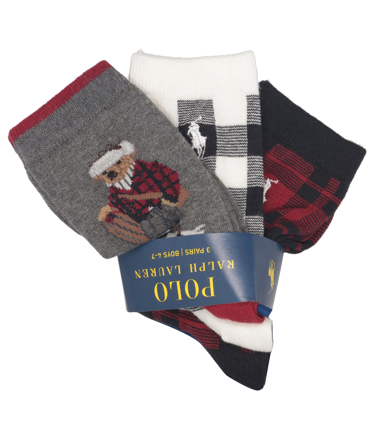 Ralph Lauren Childrenswear | Calzini Grigio Nero e Rosso