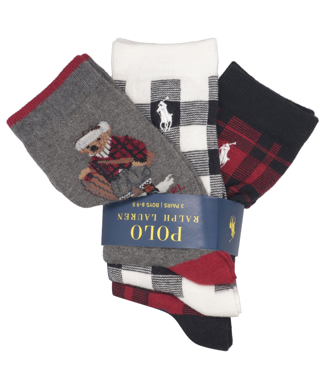Ralph Lauren Childrenswear | Calzini Grigio Nero e Rosso