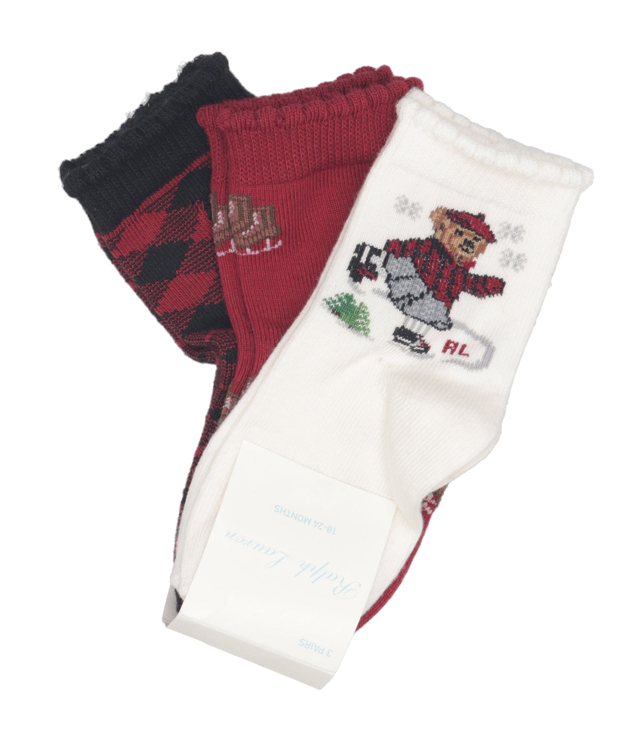 Ralph Lauren Childrenswear | Calzini Bianco Nero e Rosso