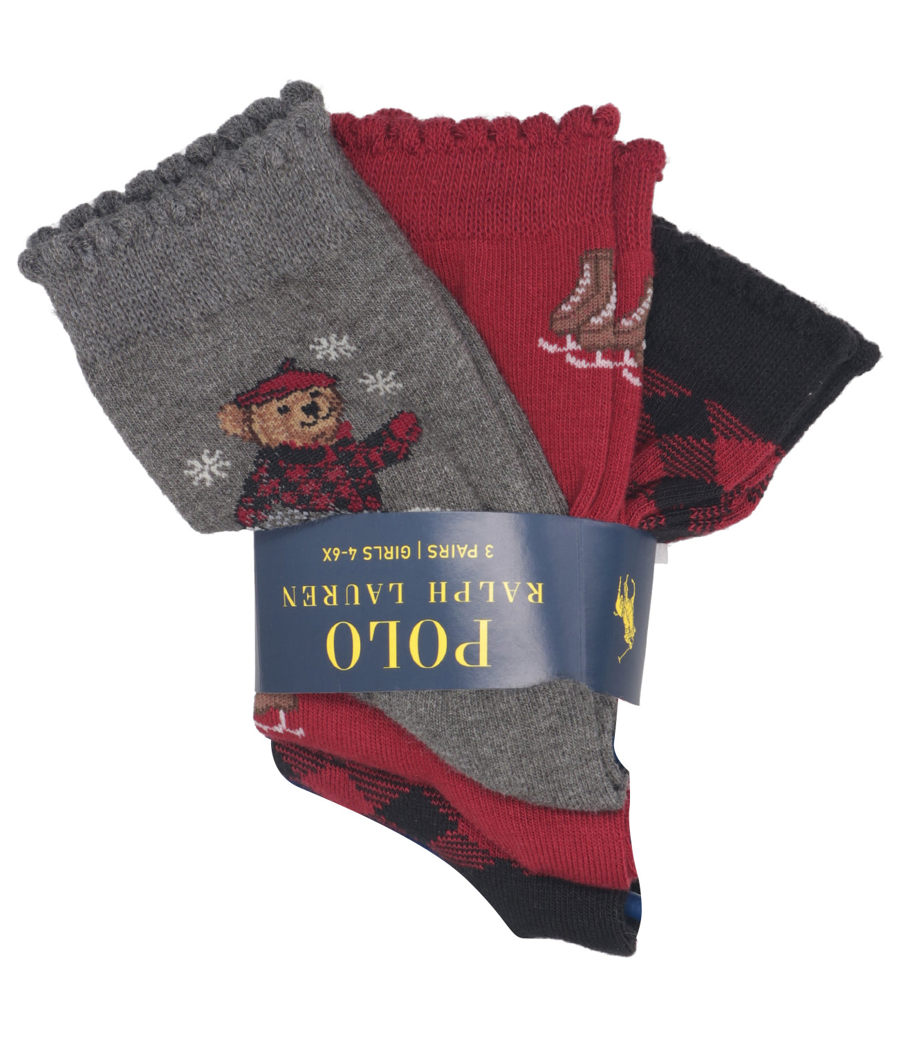 Ralph Lauren Childrenswear | Calzini Grigio Nero e Rosso