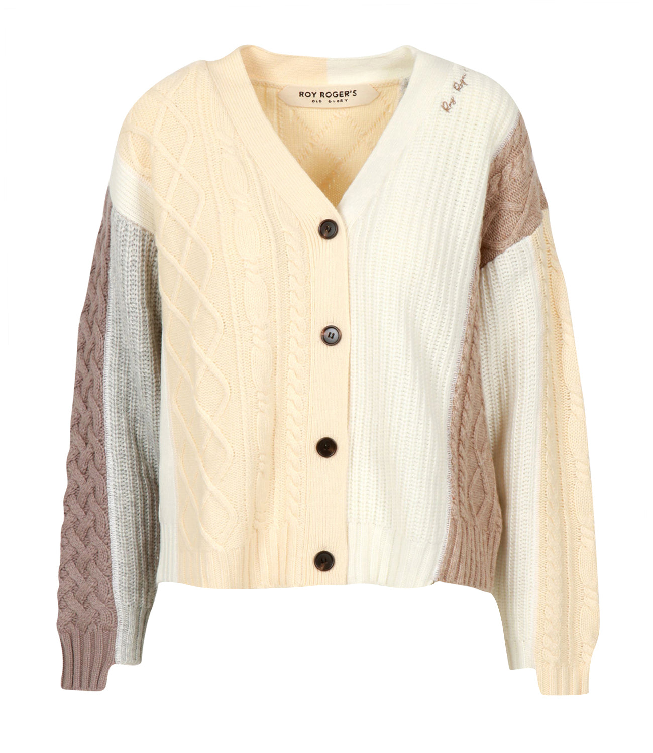 Roy Roger's | Cardigan Beige Avorio