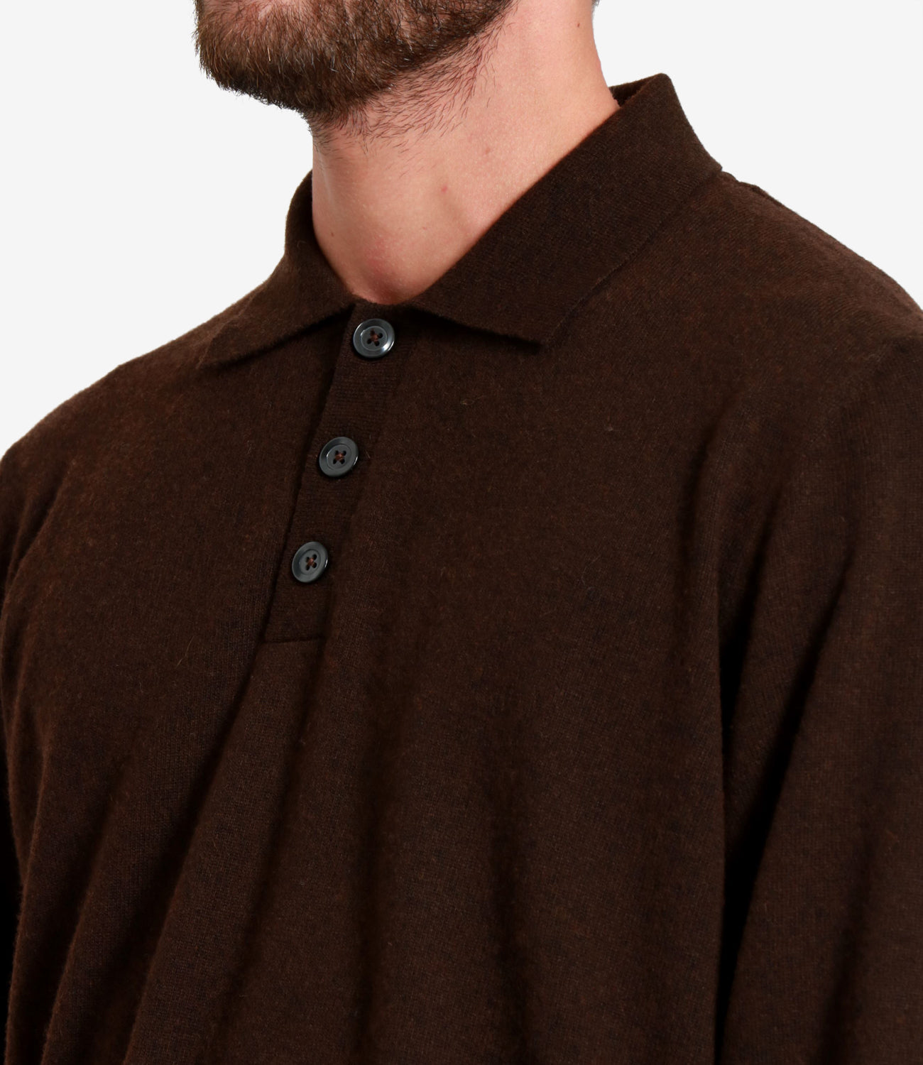 Roy Roger's | Polo Bold Plain Marrone scuro