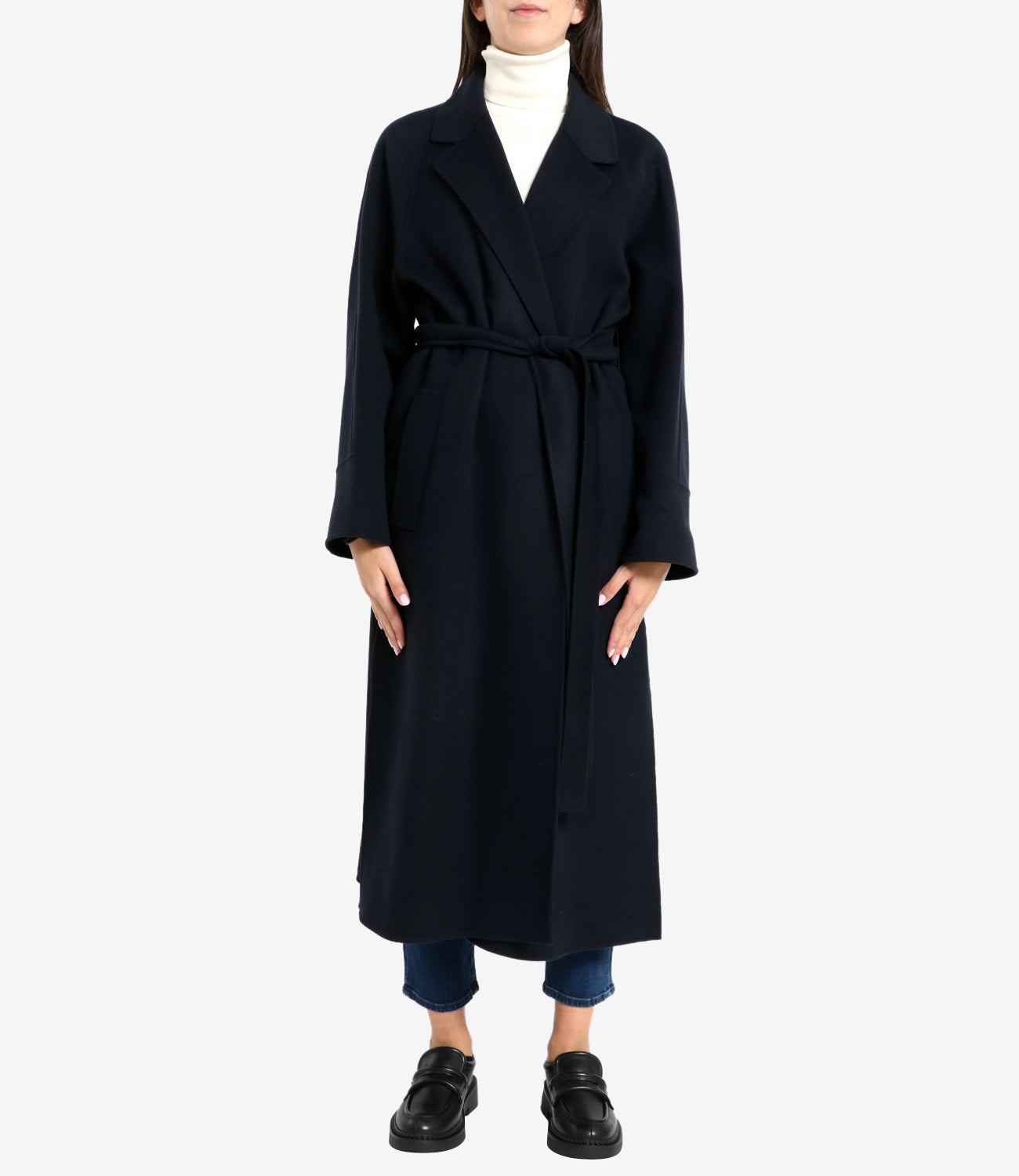 S Max Mara | Cappotto Poldo Blu notte