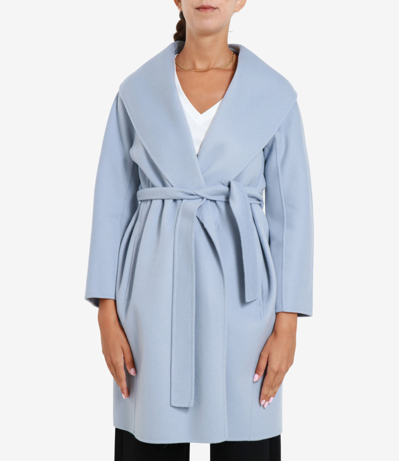 S Max Mara | Cappotto Messi Celeste