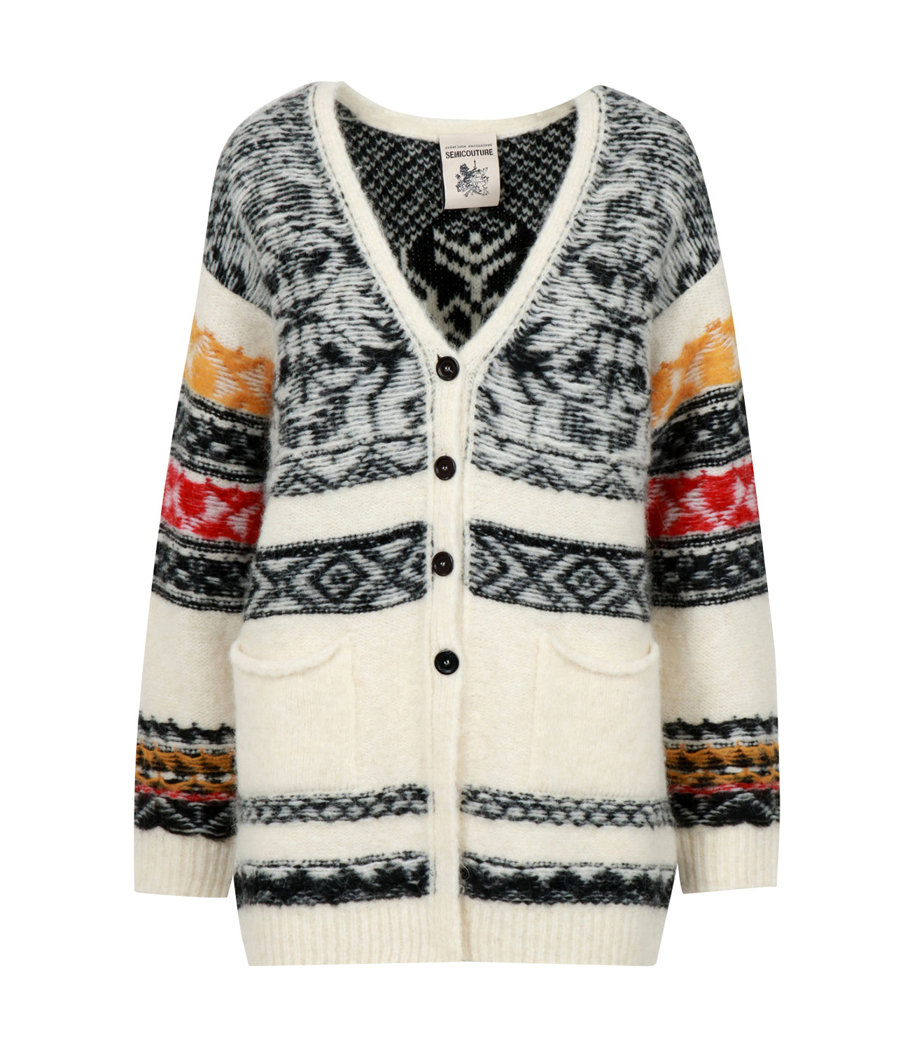 Semicouture | Cardigan Pierluigi Panna e Antracite