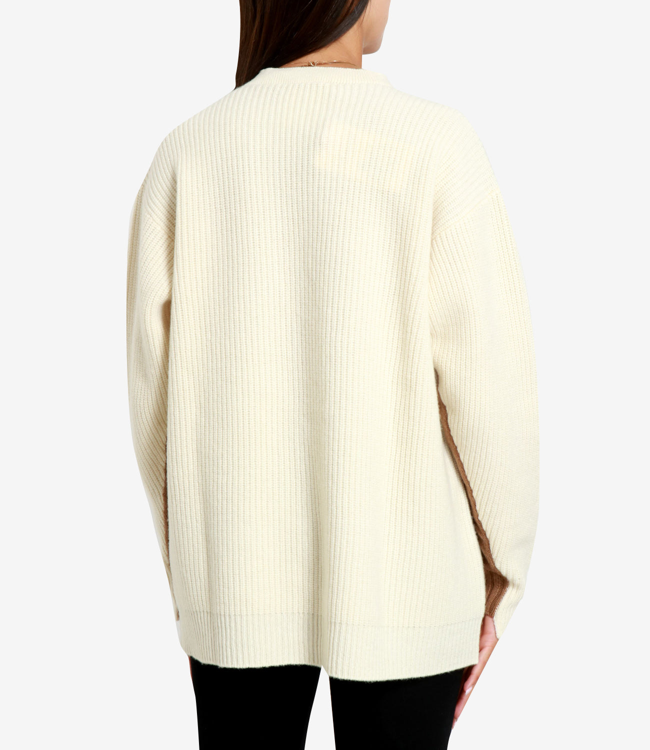 Semicouture | Cardigan Albane Sabbia e Camel