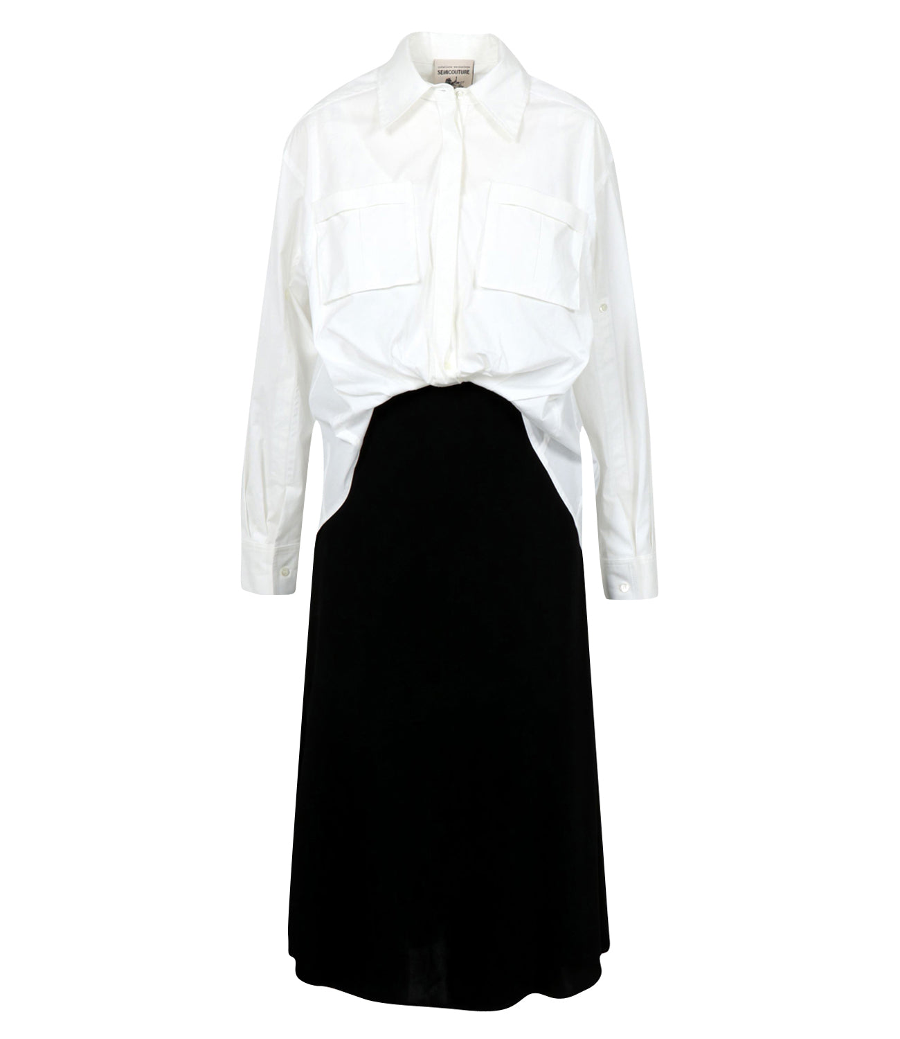 Semicouture | Abito Mayara Bianco e Nero