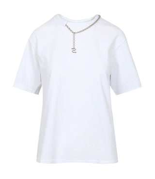 Sportmax | T-Shirt Oblato Bianco Ottico