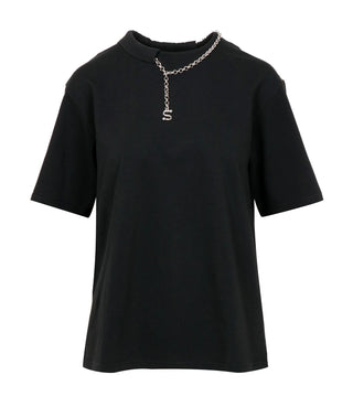 Sportmax | T-Shirt Oblato Bianco Nero