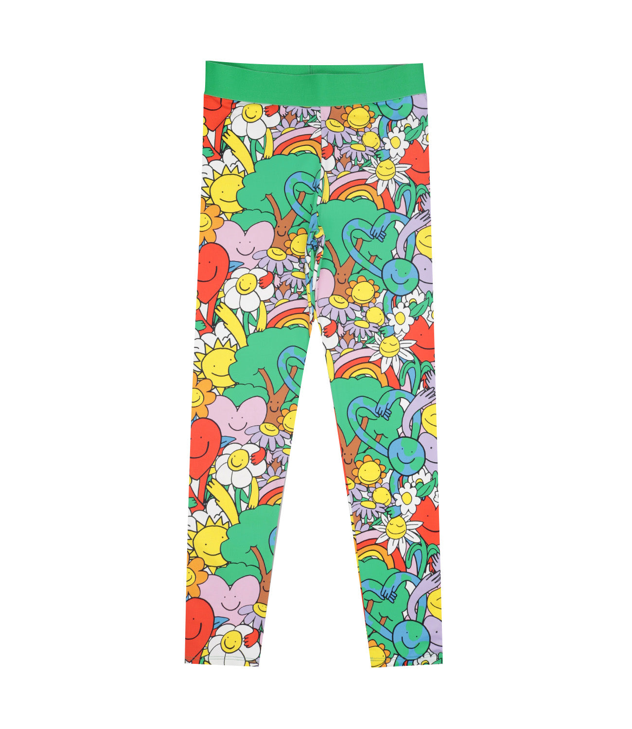 Stella McCartney Kids | Leggings Verde Rosa e Viola