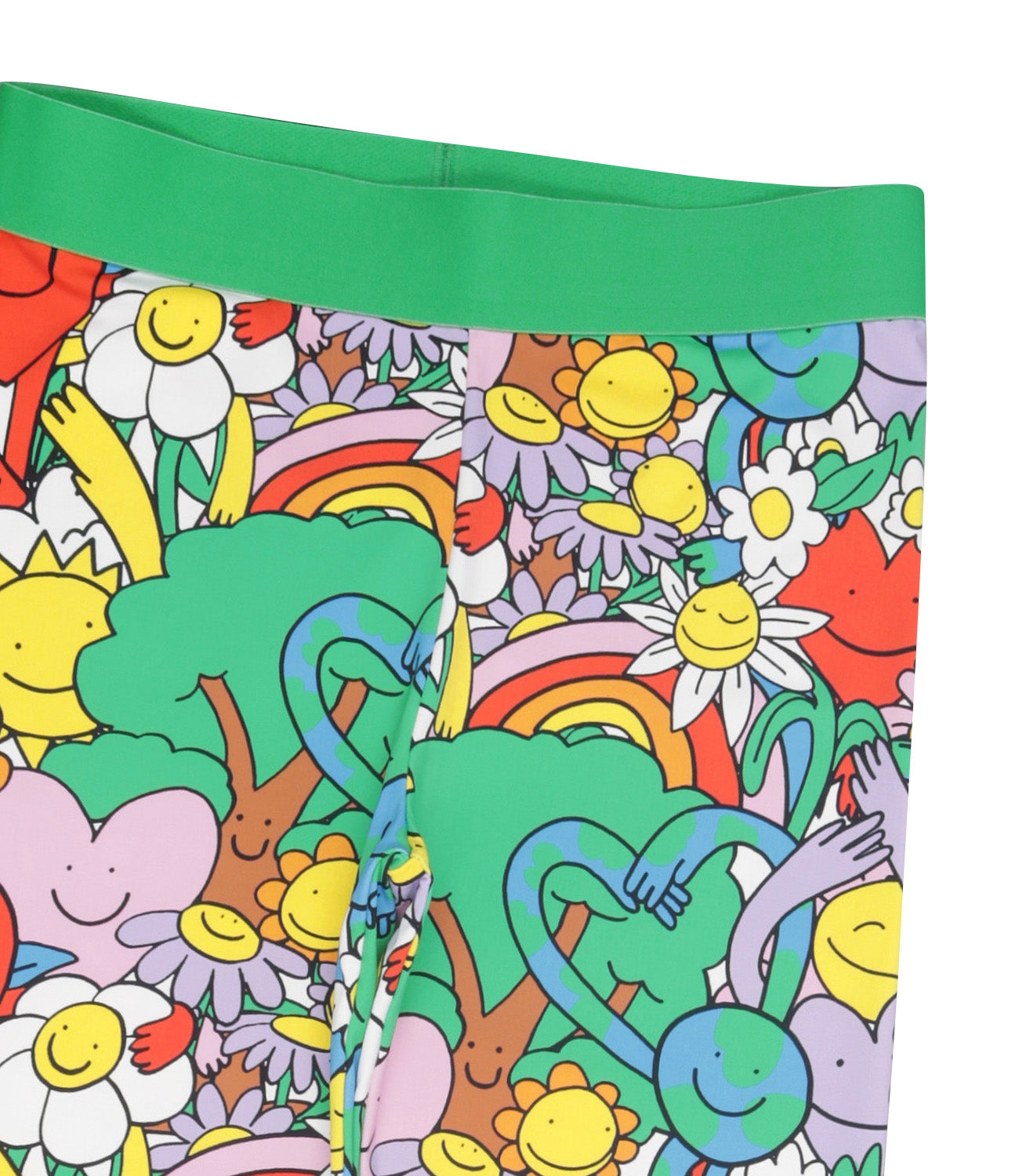 Stella McCartney Kids | Leggings Verde Rosa e Viola