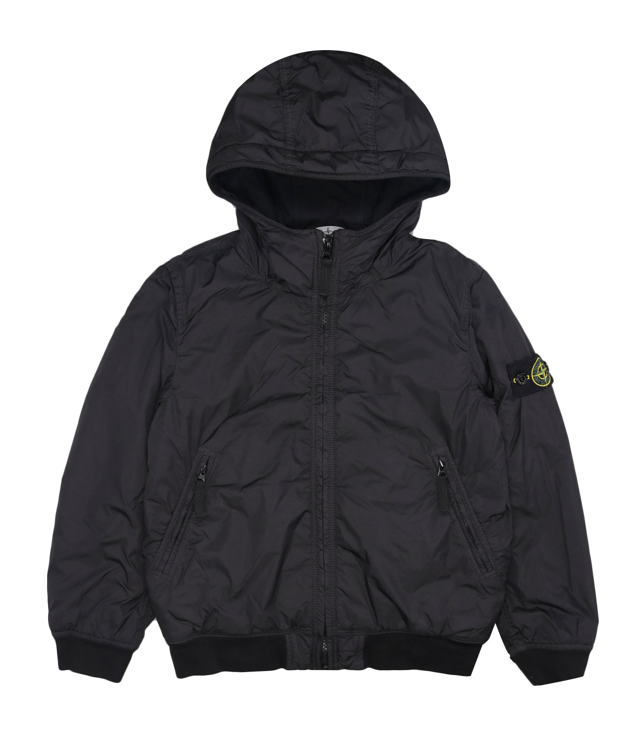 STONE  JUNIOR フードジャケット Stone Island Junior Stone Island Junior | Black Jacket 791640527