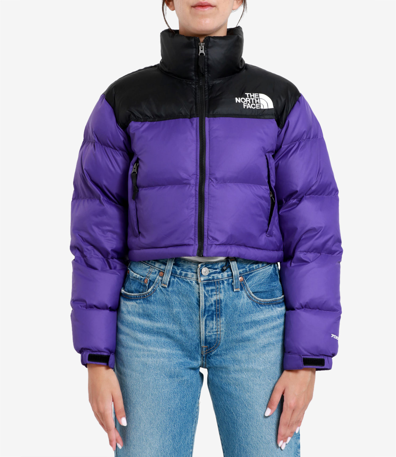 The North Face | Giubbotto W Nuptse Short Viola e Nero