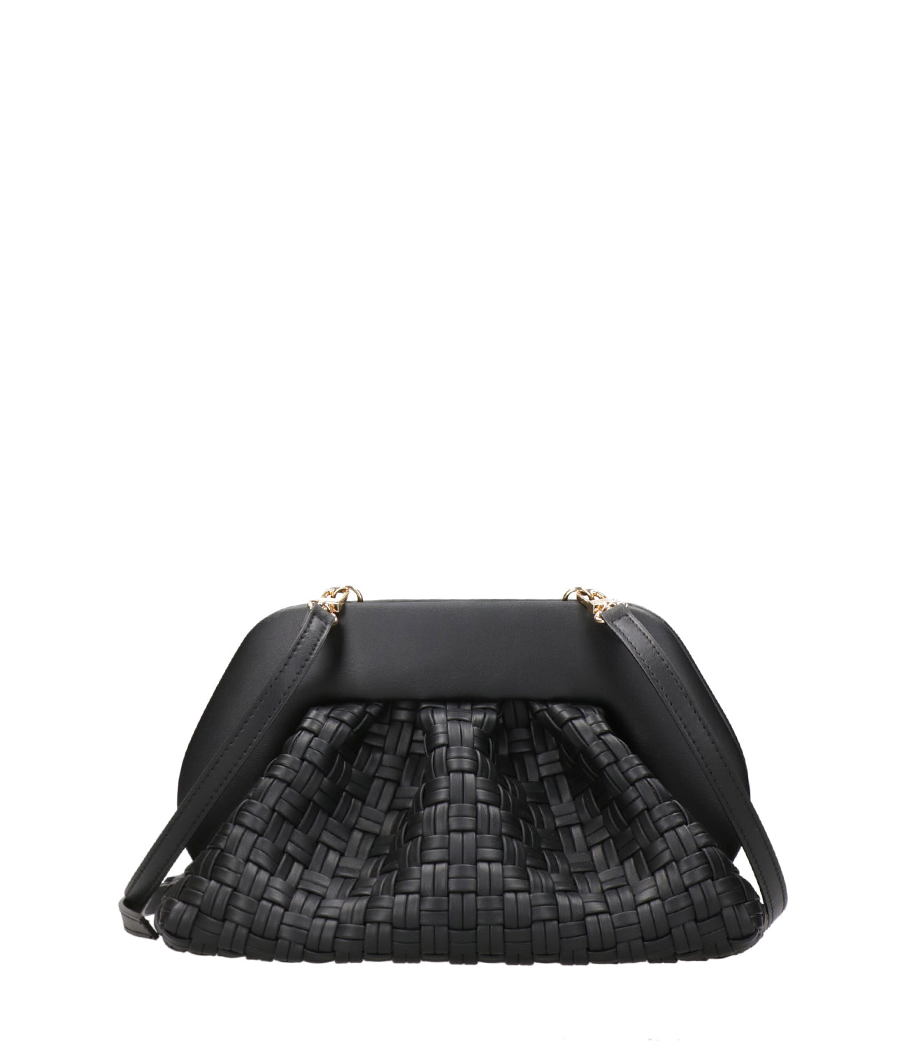Themoirè | Clutch Tia Micro Weave Nero