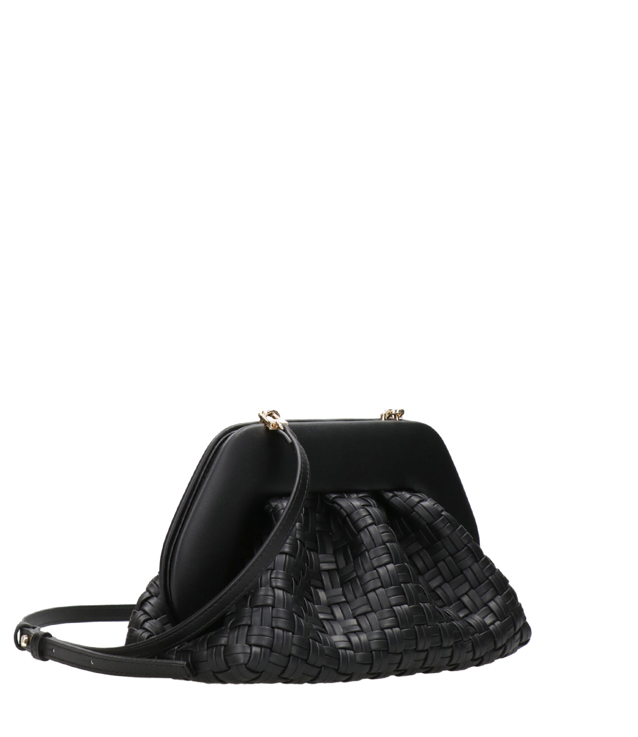 Themoirè | Clutch Tia Micro Weave Nero