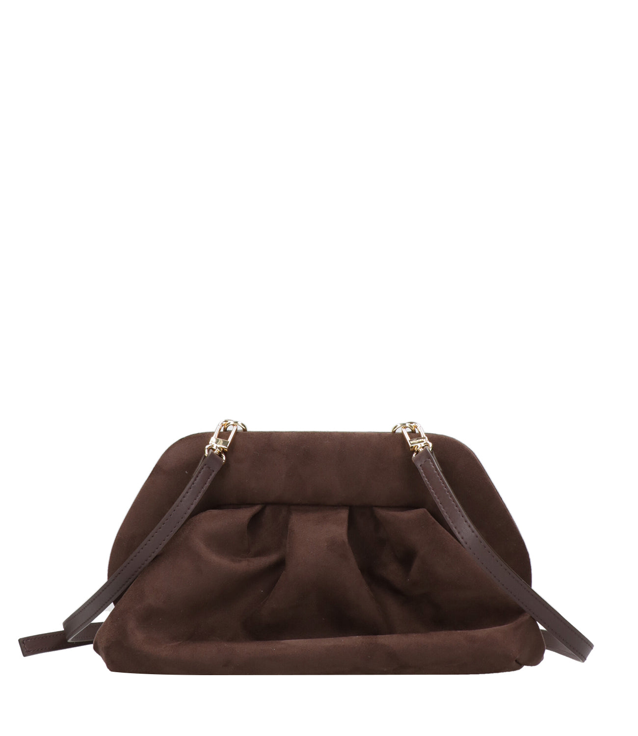Themoirè | Clutch Tia Suede Ebano
