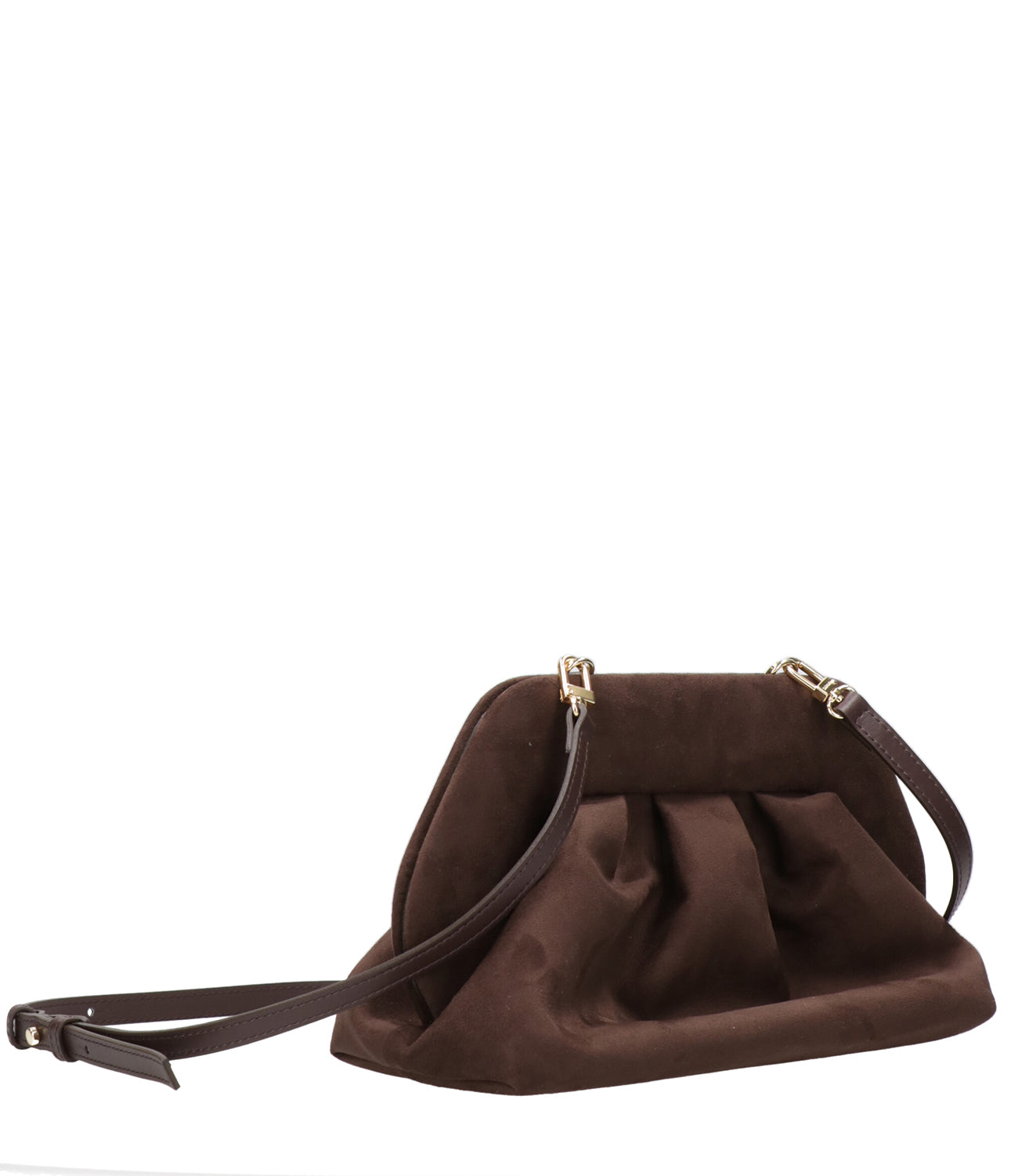 Themoirè | Clutch Tia Suede Ebano