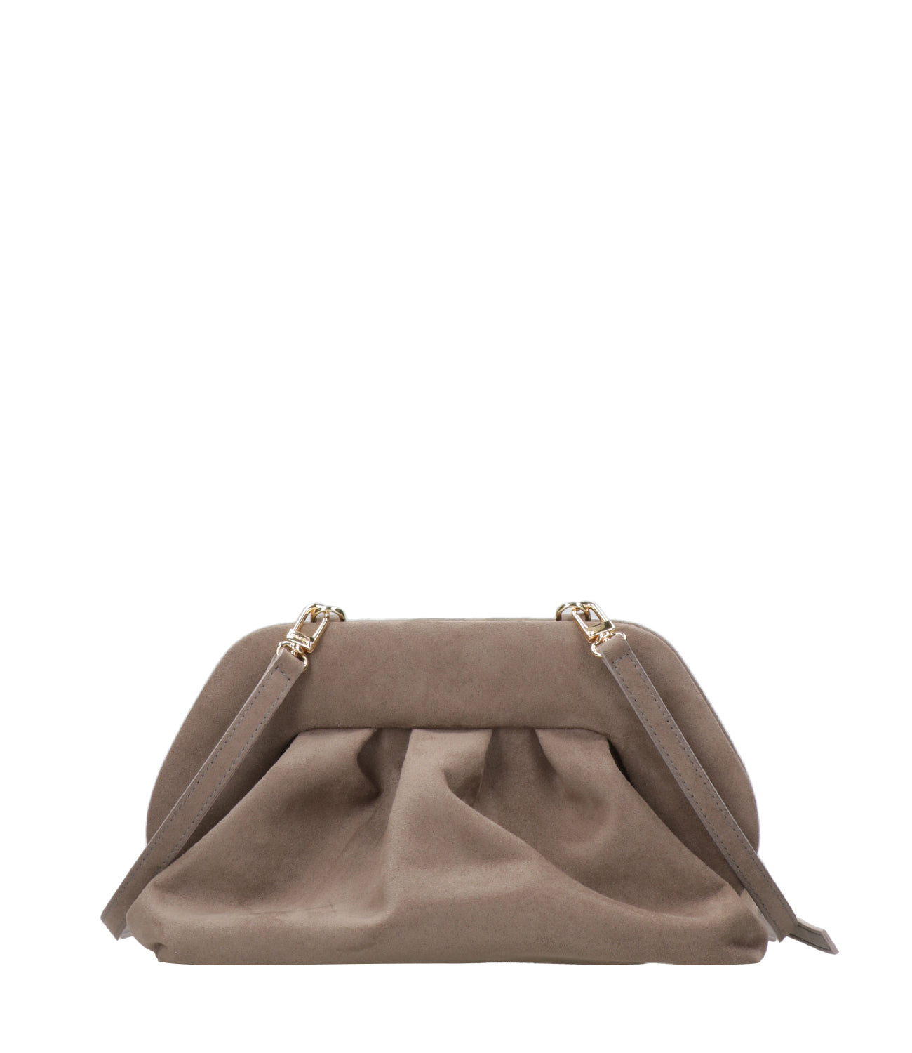 Themoirè | Clutch Tia Suede Mud