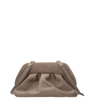 Themoirè | Clutch Tia Suede Mud