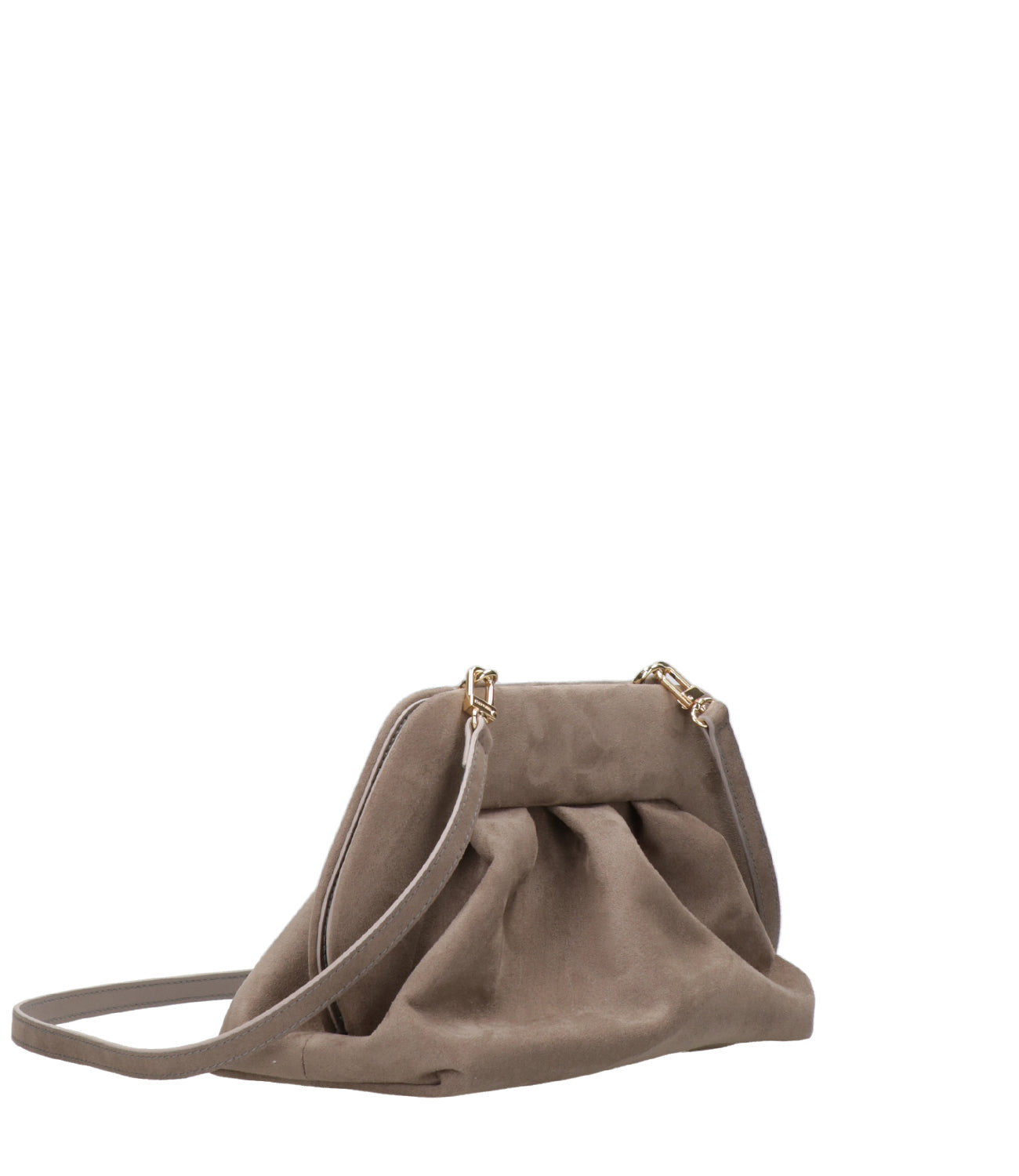 Themoirè | Clutch Tia Suede Mud