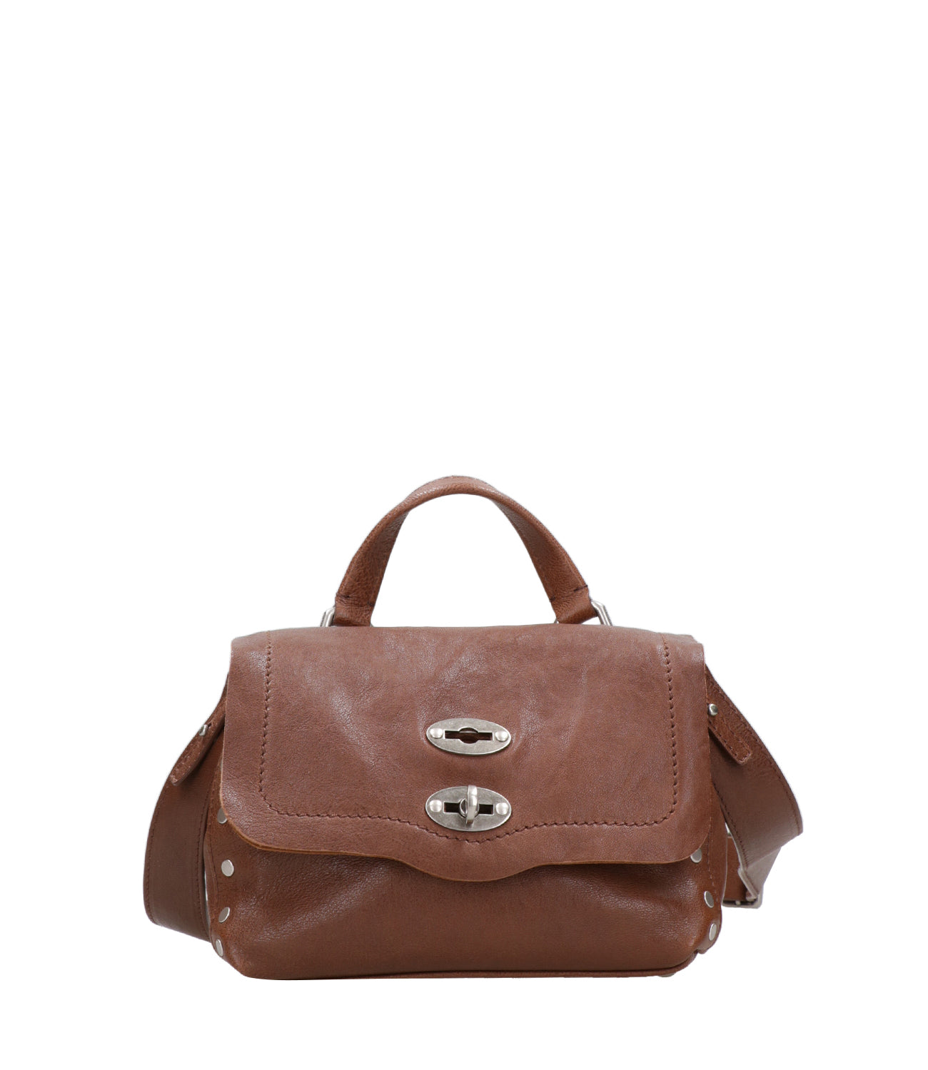 Zanellato | Borsa a Tracolla Postina Tabacco Baby Sandalo