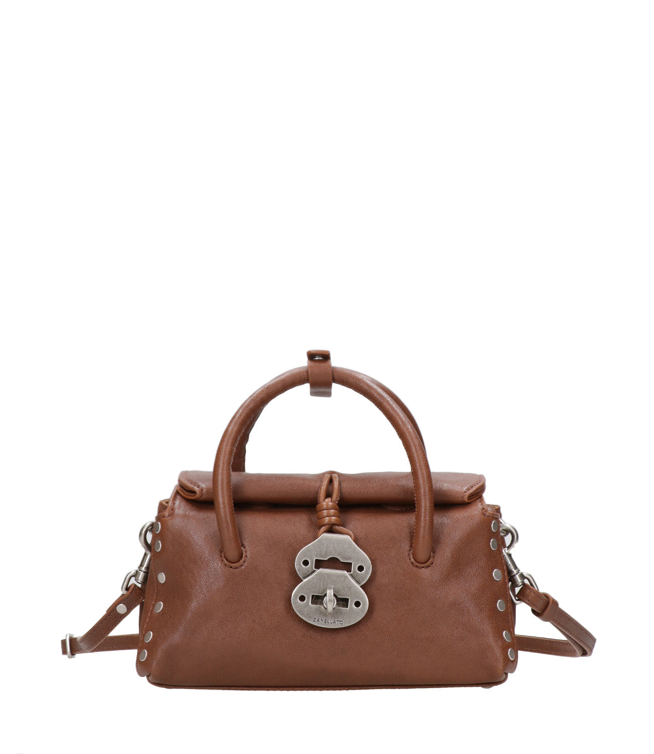 Zanellato |Borsa a Mano Dotta Tabacco Baby Moto