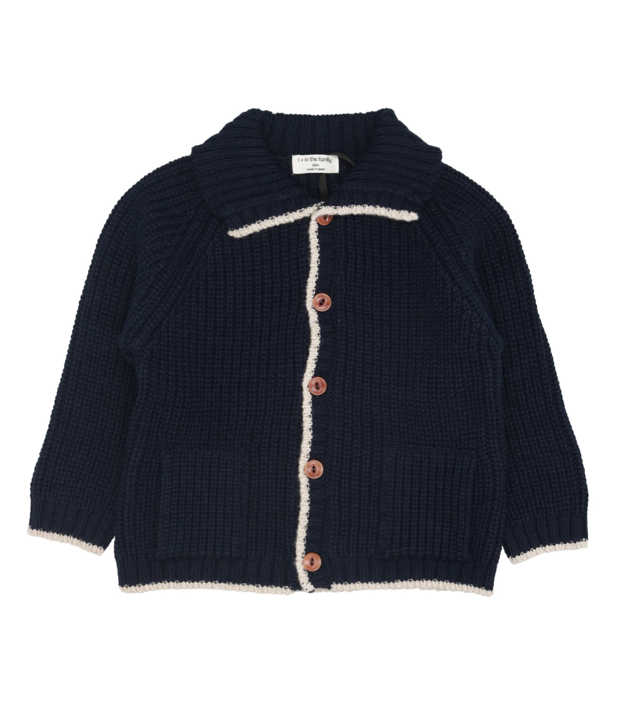 1 in the family | Cardigan Blu navy