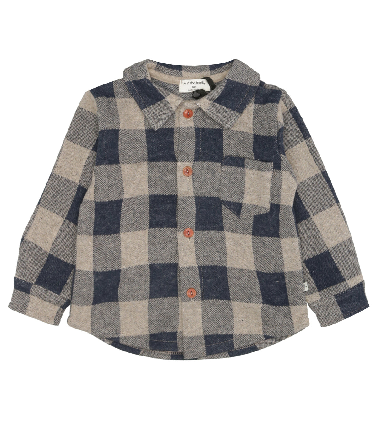 1 in the family | Camicia Blu navy Sabbia