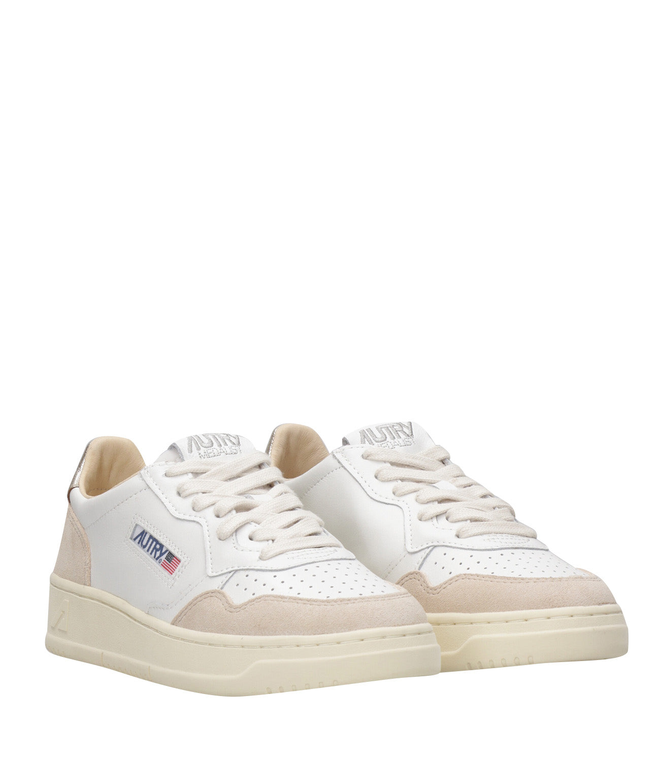 Autry | Sneakers Medalist Low Woman Bianca e Oro