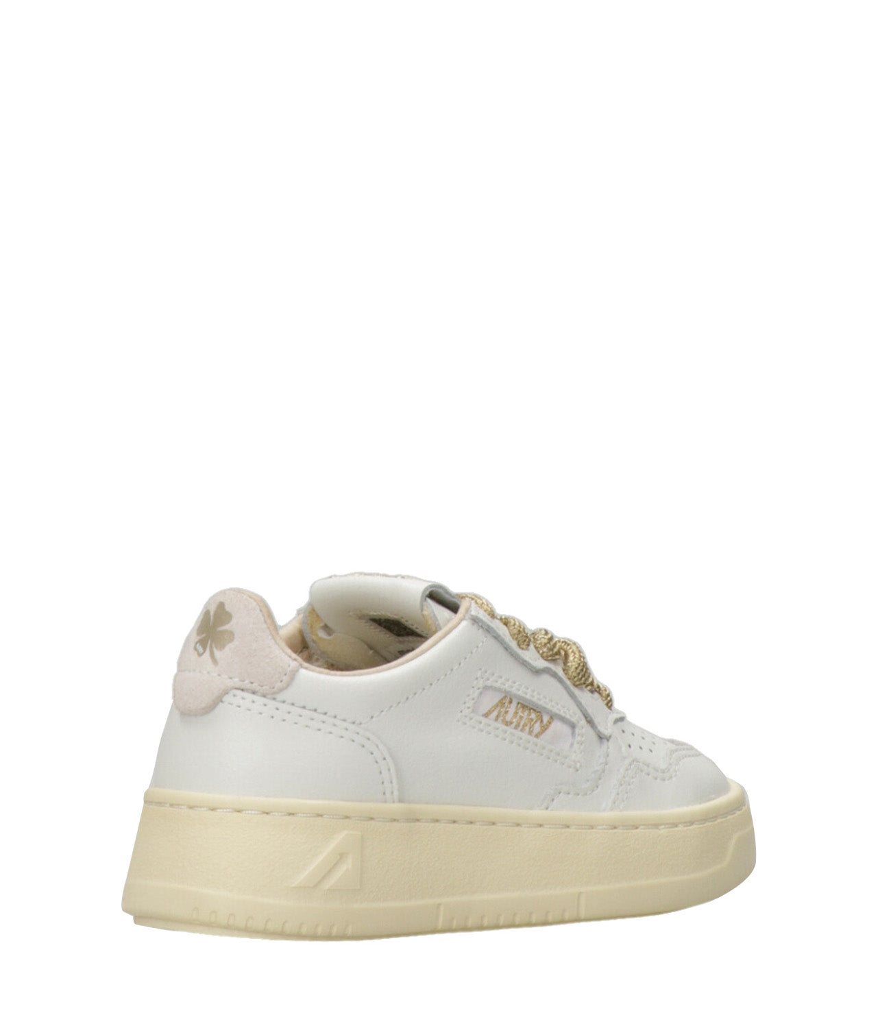 Autry Kids | Sneakers Medalist Kids Low Bianco Oro
