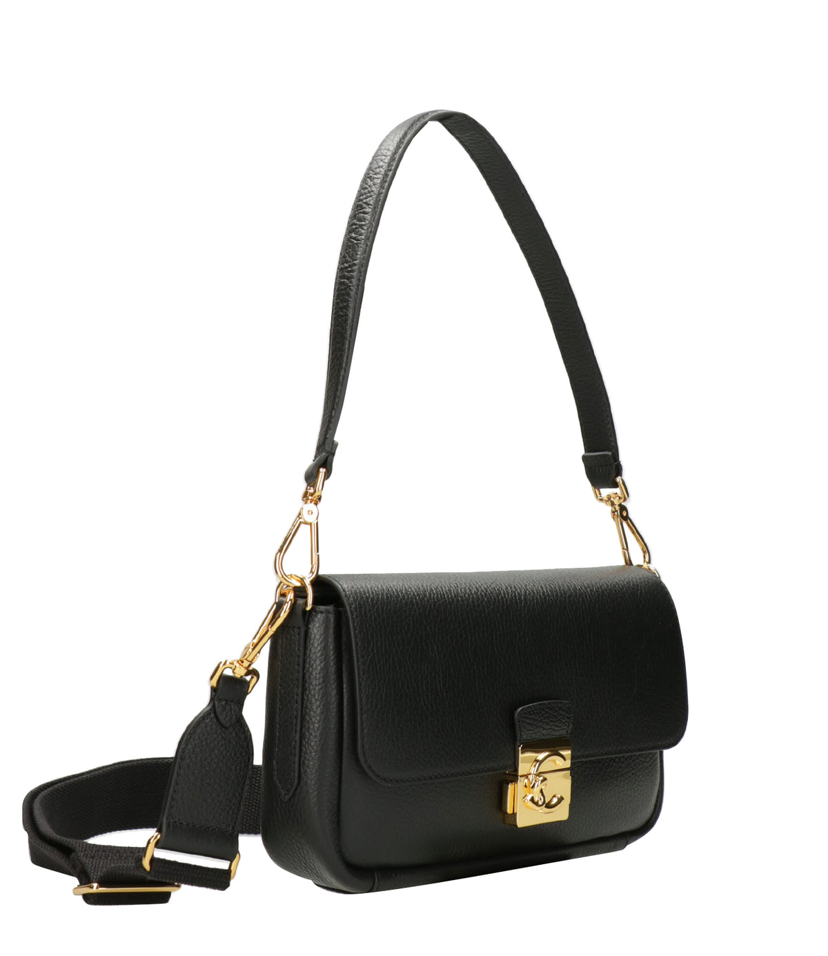 Coccinelle | Borsa a Spalla C-Me Lock Medium Nero
