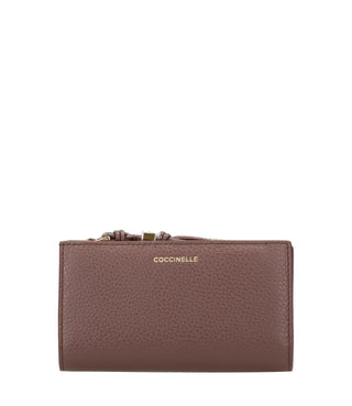 Coccinelle | Portafogli Metallic large Berry