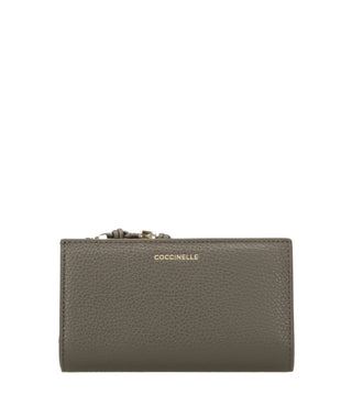 Coccinelle | Portafogli Metallic large Fango