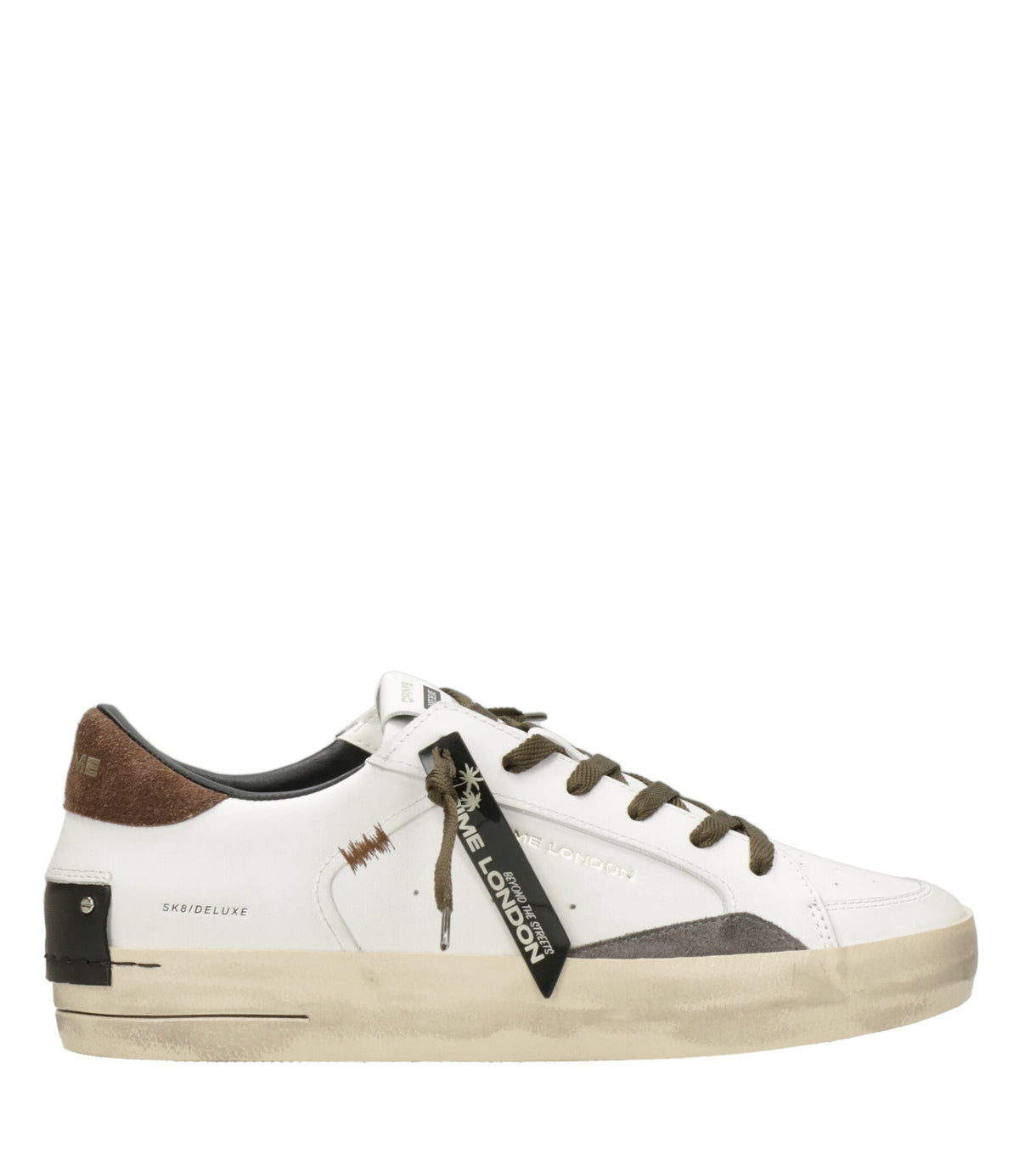 Crime London | Sneakers Skate Bianco Moro Grigio