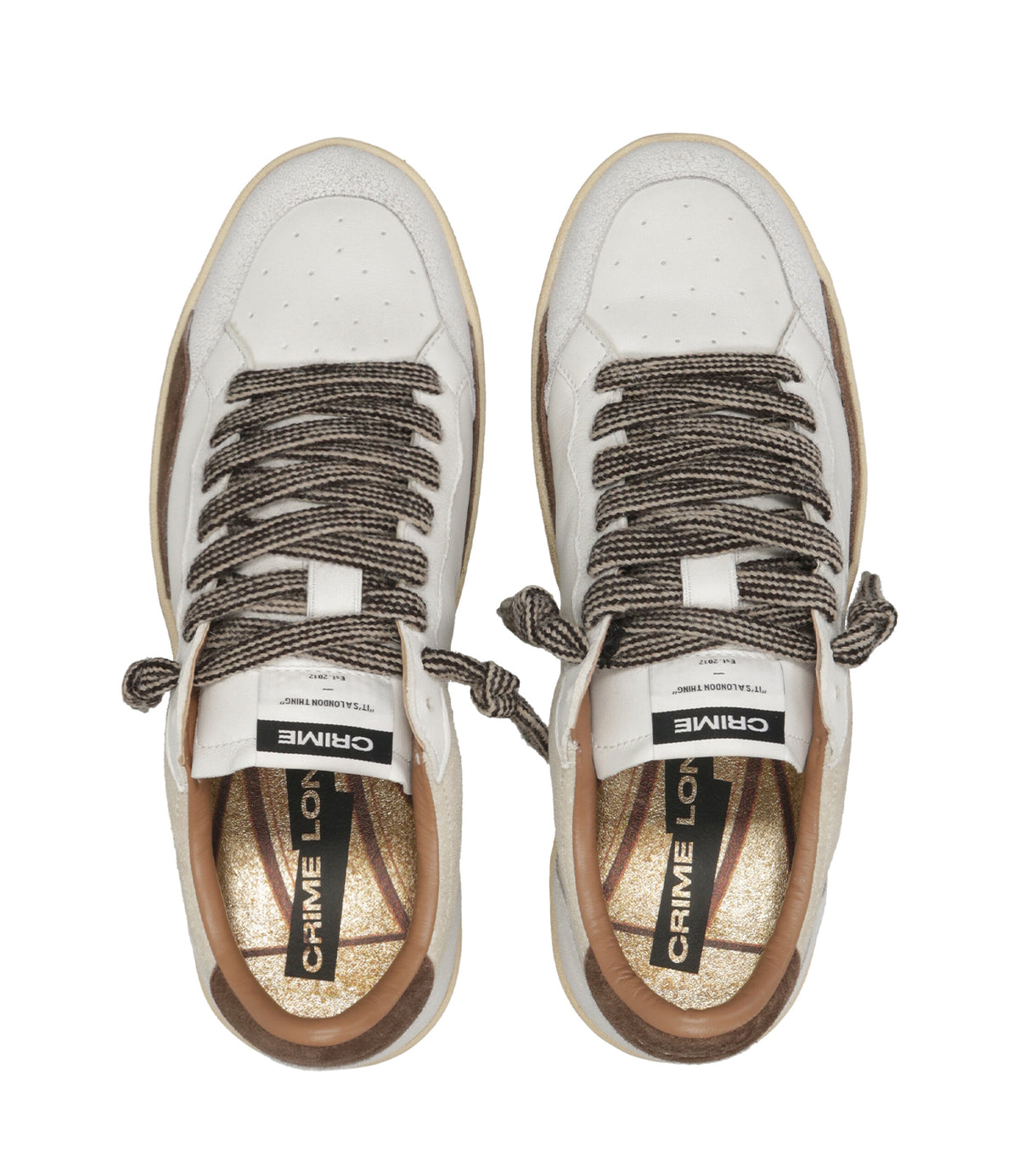 Crime London | Sneakers Chelsea Bianco Moro