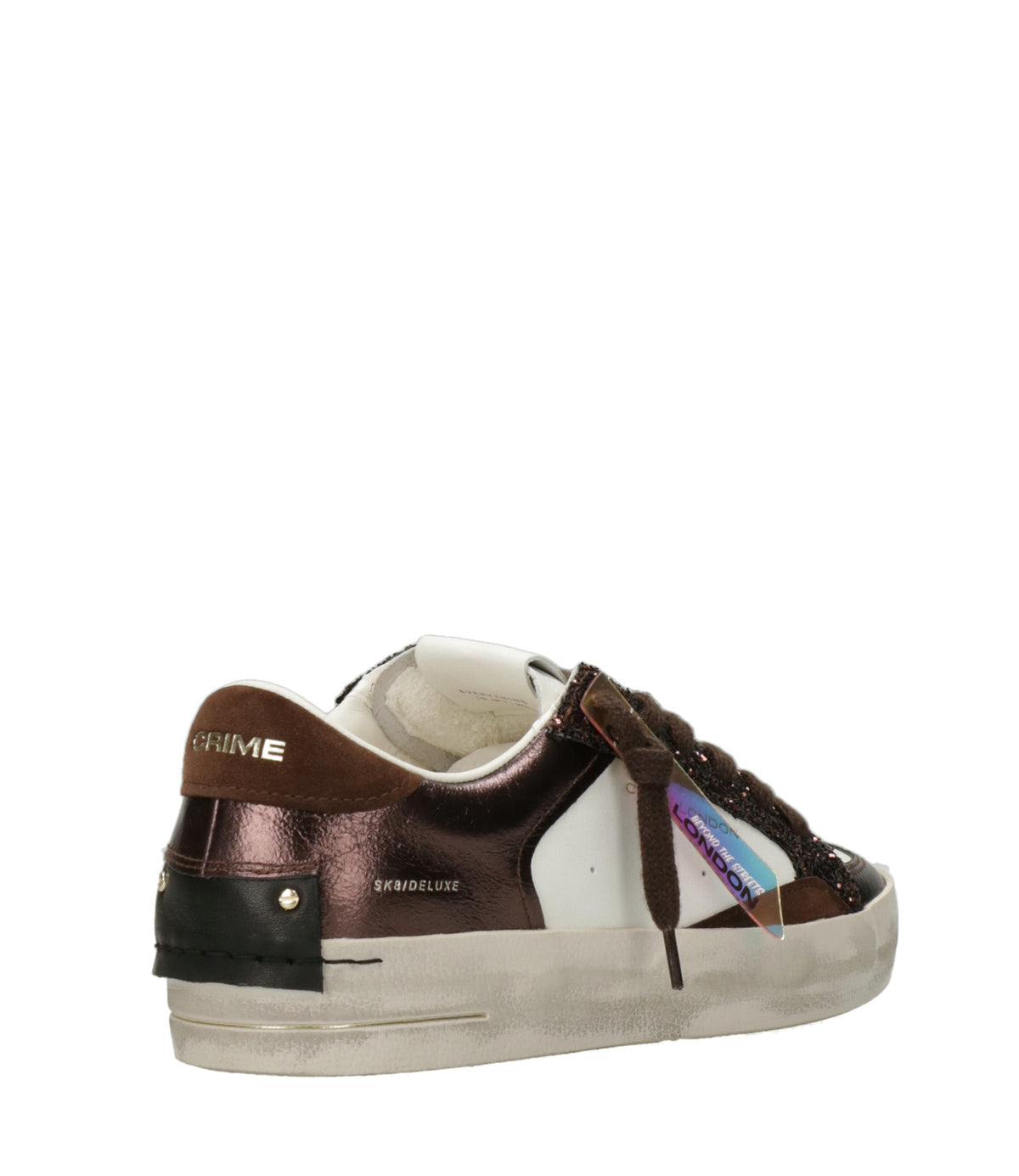 Crime London | Sneakers Skate Bianco Marrone