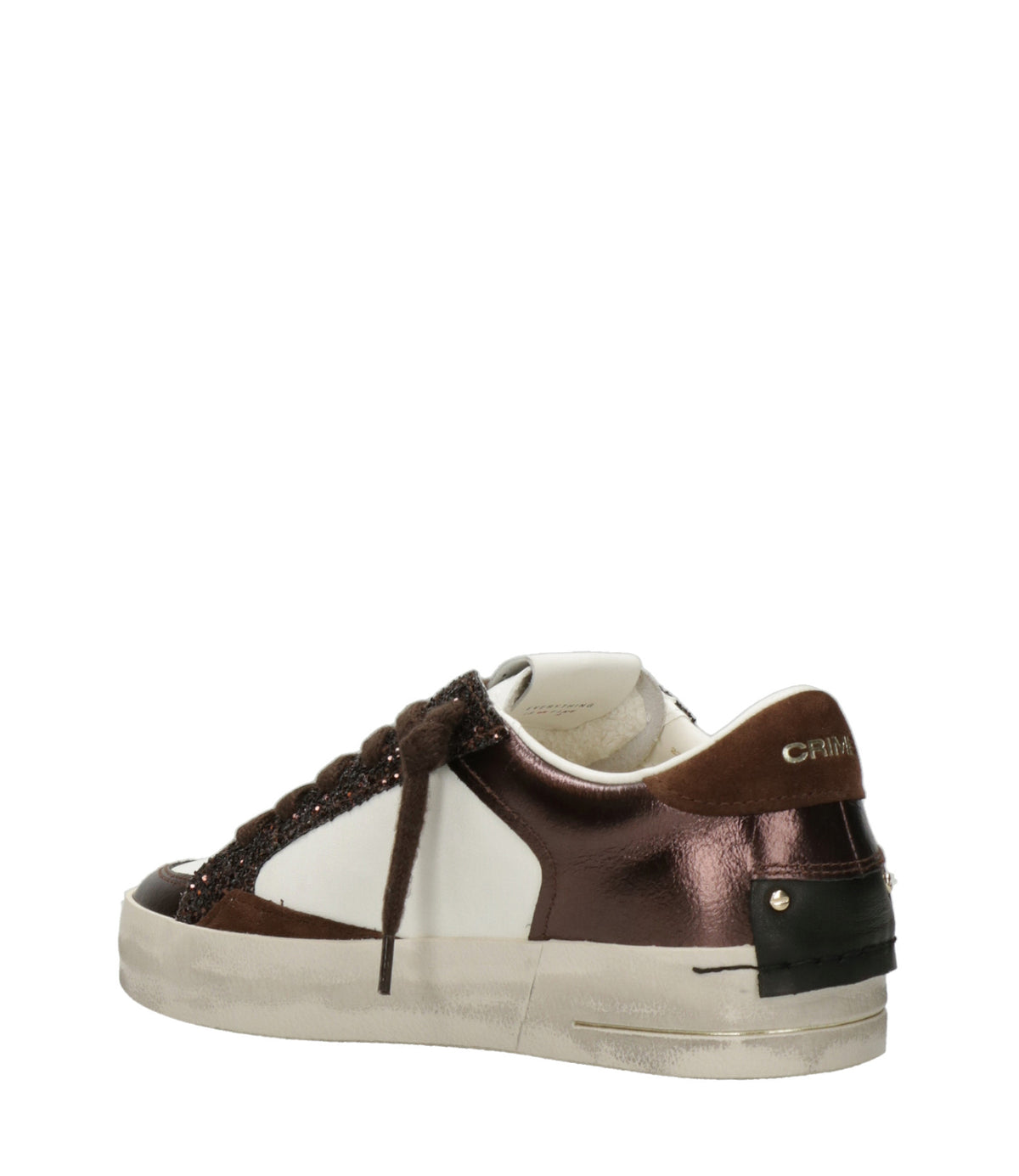 Crime London | Sneakers Skate Bianco Marrone