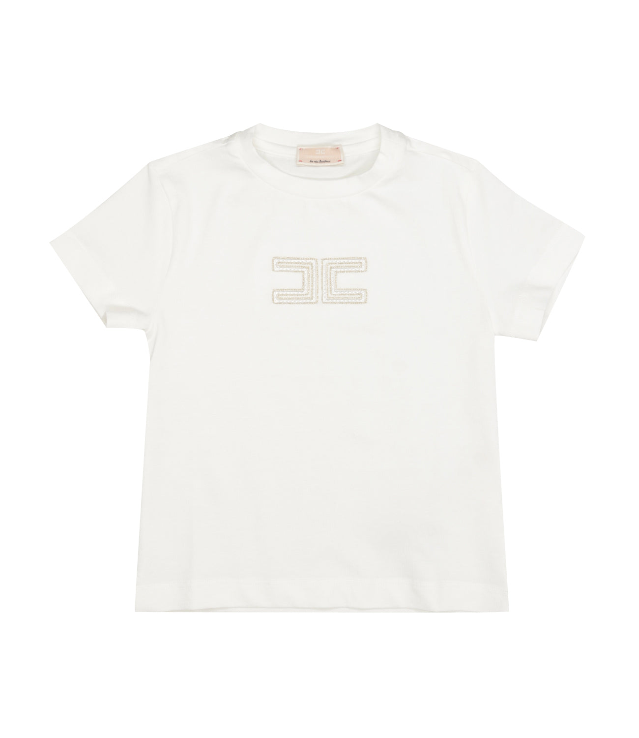 Elisabetta Franchi La Mia Bambina | T-Shirt Avorio Oro