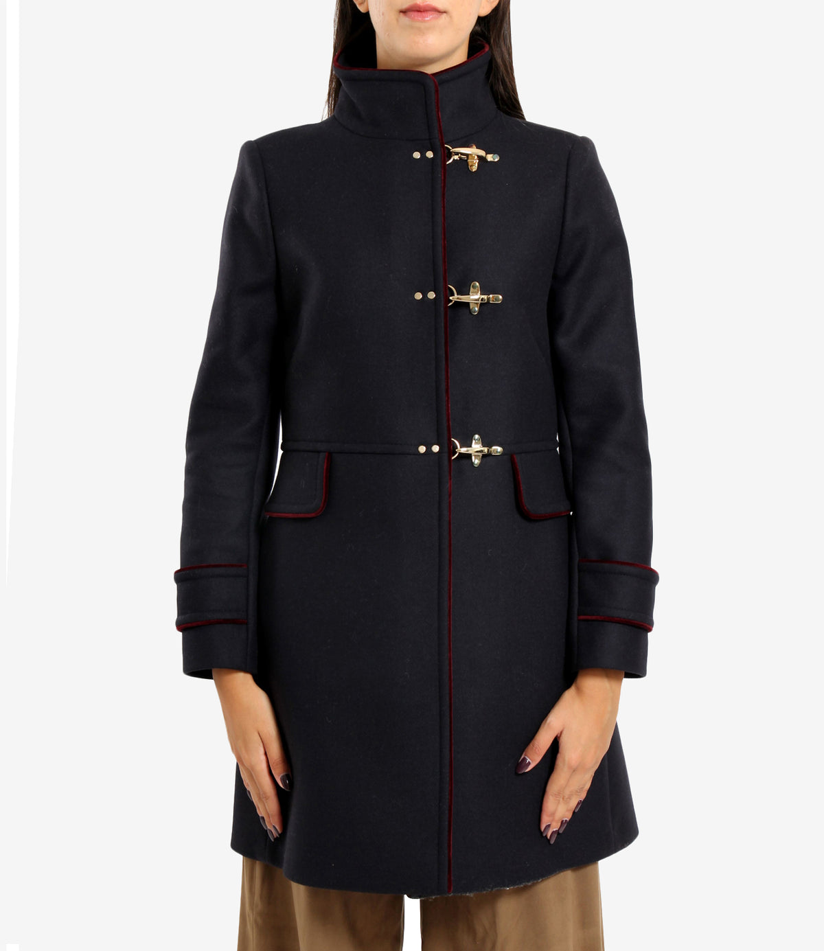 Fay | Cappotto Virginia Coat 3 Ganci Blu notte