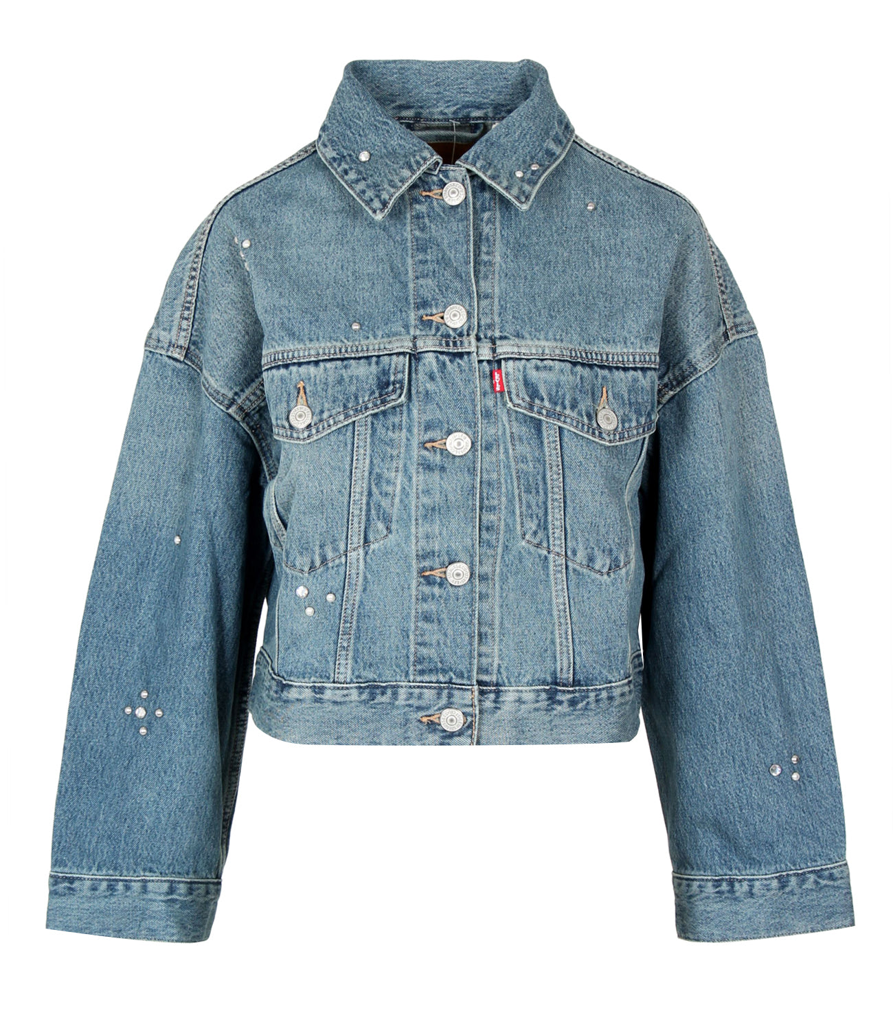 Levis | Giubbotto Loose Crop Trip On Drip Denim medio