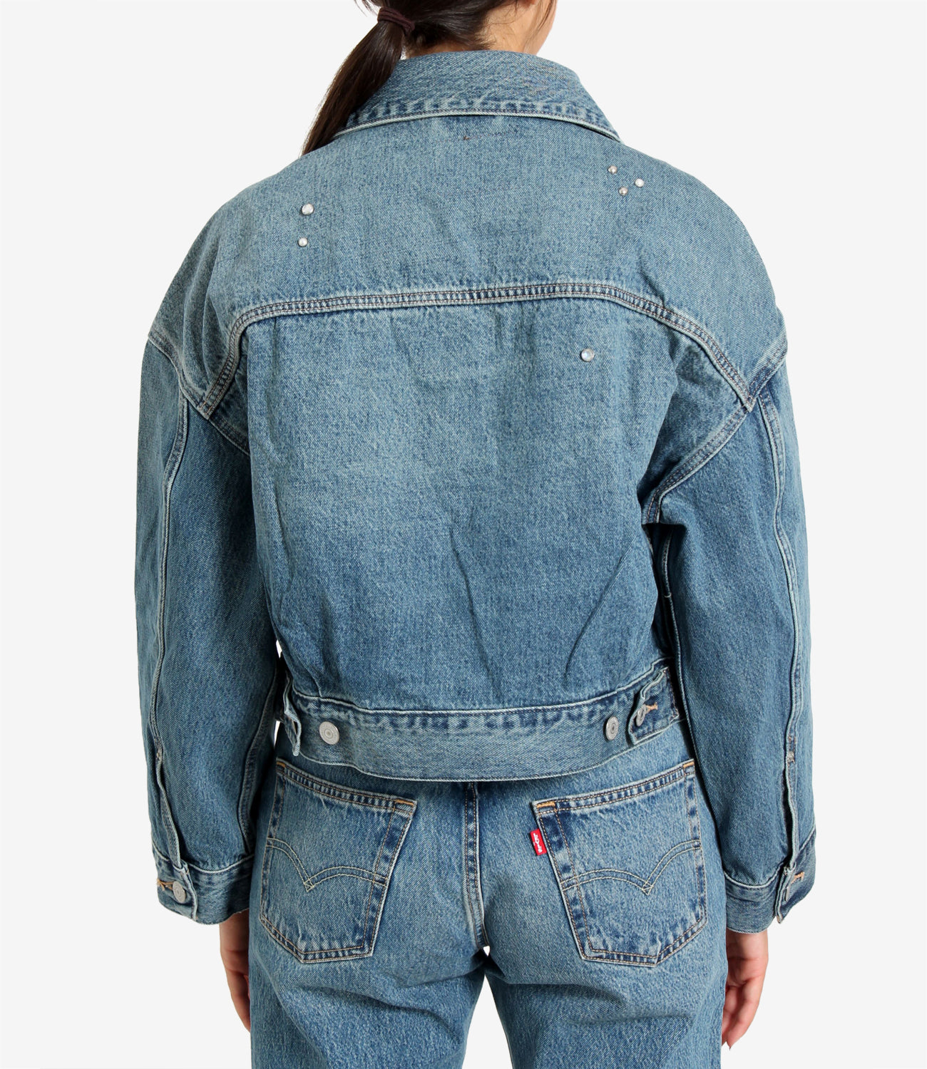 Levis | Giubbotto Loose Crop Trip On Drip Denim medio