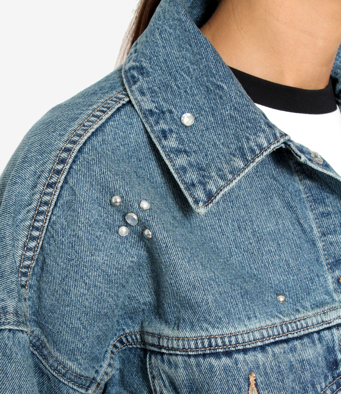 Levis | Giubbotto Loose Crop Trip On Drip Denim medio