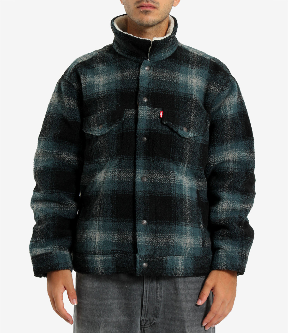 Levis | Giubbotto Trucker Nero Petrolio