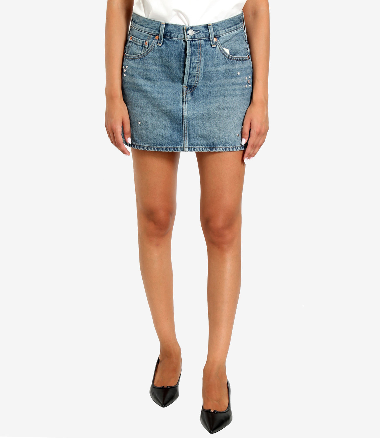 Levis | Gonna Icon Skirt Trip On Drip Skirt Denim medio