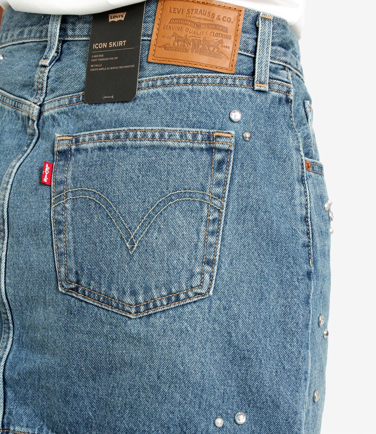 Levis | Gonna Icon Skirt Trip On Drip Skirt Denim medio