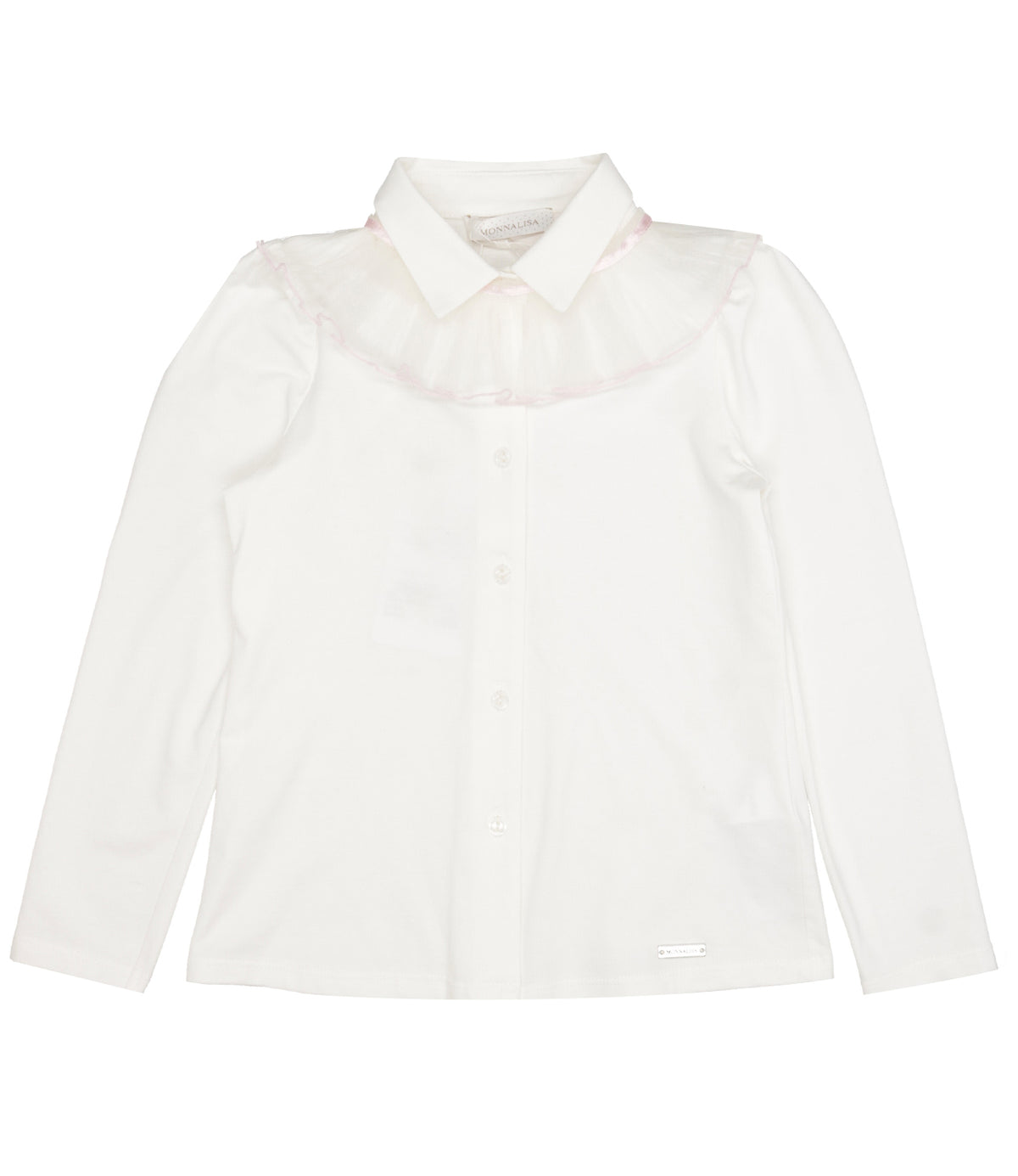 Monnalisa | Camicia Panna Rosa cipria