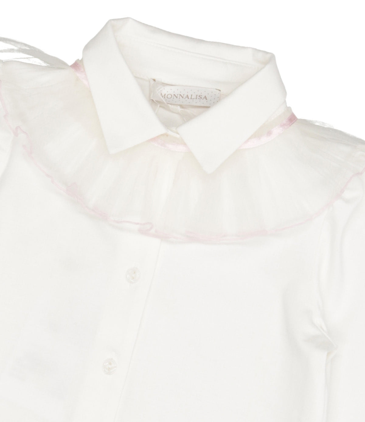 Monnalisa | Camicia Panna Rosa cipria